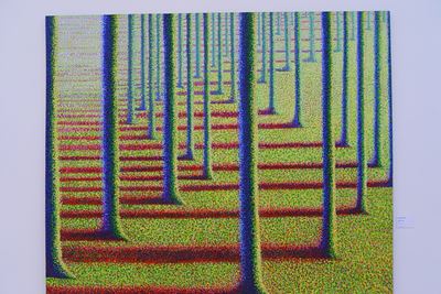 Frank Hutchison, Bomenlaan, 1994 Schilderij Frank Hutchison Bomenlaan 1994