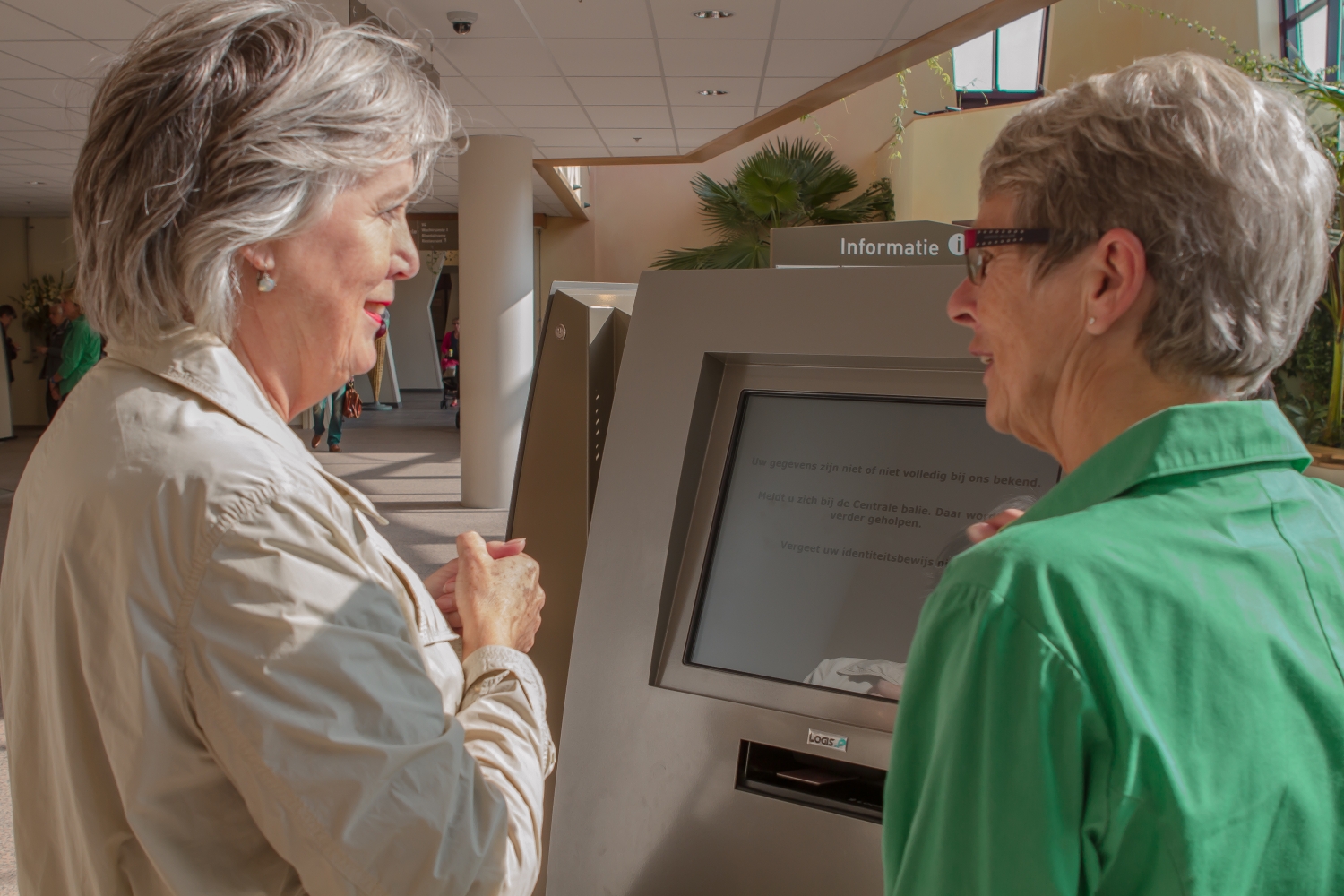 Vrijwilliger bij aanmeldzuil